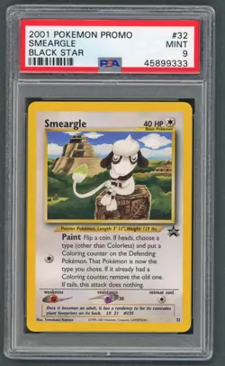 Pokemon Cards - PSA 9 Smeargle 32 - Black Star Promo - MINT - PSA9 - Image 1