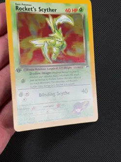 Pokemon Cards Rocket's Scyther 13/132 1ST EDITION Gym Heroes WOTC Holo Rare - Image 4