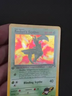 Pokemon Cards Rocket's Scyther 13/132 1ST EDITION Gym Heroes WOTC Holo Rare - Image 5