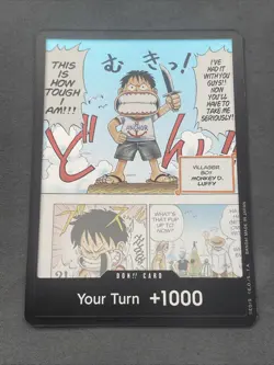 DON!! Card (Young Luffy) (Devil Fruits Collection Vol. 1) One Piece Promotion... - Image 1