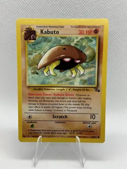 Pokemon TCG Kabuto Fossil, Unlimited Common Card 50/62 - Image 1