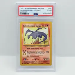🇩🇪 POKEMON CARD - SCHIMMERNDES GLURAK - CHARIZARD 107/105 - GERMAN(2002) PSA 2 - Image 1