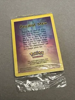 Ancient Mew Pokemon sealed Movie Promo Double Holo Foil Rare 1999-2000 Card - Image 2