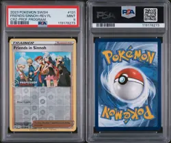 Pokemon TCG Friends In Sinnoh 131/159 PSA 9 Professor Program Stamped Promo Card - Image 3