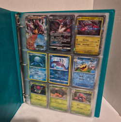 Pokemon Huge Lot Of Binder Storage Tin Collection 180+ Cards W/ 48 Holos & More - Image 2
