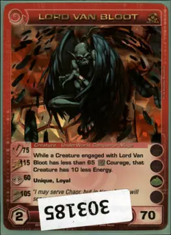 (303185) LORD VAN BLOOT 75/115/60/105/70 (3 Max Stats) Ultra Rare Chaotic Card - Image 1