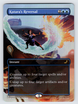 Avatar Katara's Reversal FOIL Borderless R 63 Magic the Gathering Scene Card - Image 1