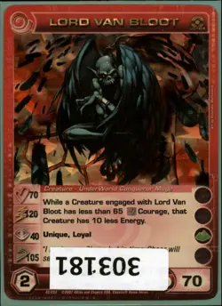 (303181) LORD VAN BLOOT 70/120/40/105/70 (2 Max Stats) Ultra Rare Chaotic Card - Image 1