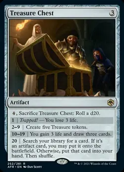 x1 Treasure Chest R MTG Adventures in the Forgotten Realms M/NM, English - Image 1
