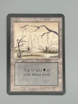 MTG Alpha Swamp B 1993 - Dan Frazier - LP lightly played - Original Owner - Image 1