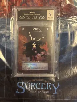 Sorcery Contested Realm Promo Arthurian Legends - Witch - FOIL PCG 9 Rudy Promo - Image 1