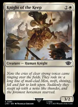 Magic MTG TCG LOTR Tales of Middle Earth 2023 Knight of the keep C0291 - Image 1