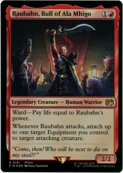 Raubahn, Bull of Ala Mhigo - 0151 - Foil - Final Fantasy MTG - NM/M - Image 1