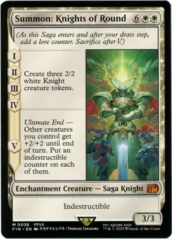 Summon: Knights of Round - 0036 - Final Fantasy - MTG - NM/M - Image 1
