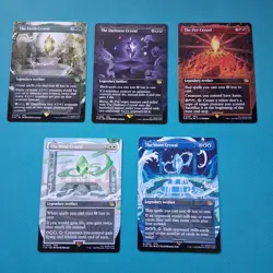 Complete Crystal Set (Borderless) Final Fantasy Regular Magic The Gathering - Image 1