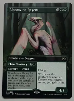 MTG Tarkir: Dragonstorm Bloomvine Regent Creature - Dragon RARE REGULAR #0381 - Image 1