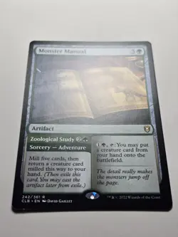 Monster Manual 242 Commander Legends Battle for Baldur's Gate NM mtg rare magic - Image 2