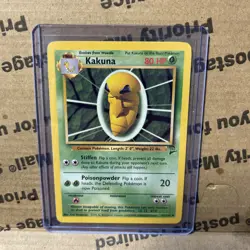 Kakuna Uncommon Base Set 2 047/130 NM Pokemon TCG - Image 1