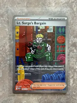 Lt. Surge's Bargain 185/132 Special Illustration Rare Pokemon Mega Evolution - Image 1