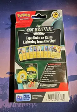 Pokemon ex Battle Deck Tapu Koko ex Factory Sealed Box Ready To Play Deck - Image 3