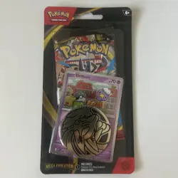Pokemon TCG Mega Evolution Blister Pack Drifloon With Coin - Image 1