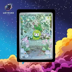 Carte Pokemon Chlorobule 091/086 AR EV10.5 Foudre Noire Fr Neuve - Image 1