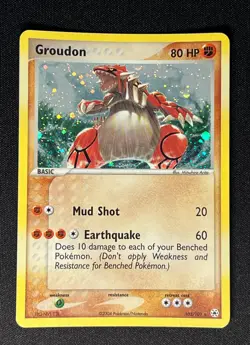 Groudon 102/101 Pokemon 2004 EX Hidden Legends-Secret Rare Holo -NM+ - Image 1