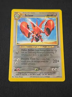 Scizor 29/75 Neo Discovery Regular Black Star Rare WOTC Vintage Pokemon TCG LP - Image 1