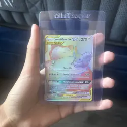 NM EEVEE & SNORLAX GX TAG TEAM 191/181 POKEMON TEAM UP SECRET RARE - Image 1