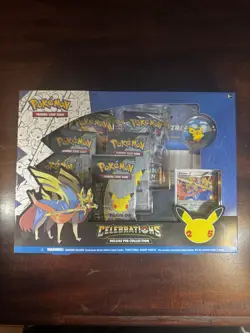 Pokemon 25th Anniversary Celebrations Zacian Promo Deluxe Pin Collection Sealed - Image 1