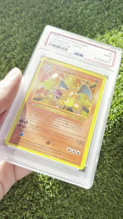 Pokemon Charizard Base Set Fanart Acrylic Slab Display Piece - Image 2