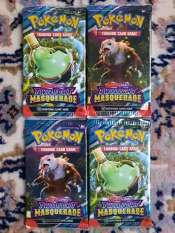 Pokemon TCG S&V Twilight Masquerade Sealed Booster Packs (X4) - New & Sealed - Image 1