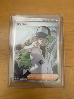 N's Plan 163/086 Ultra Rare Pokemon Black Bolt English Pack Fresh MINT - Image 1