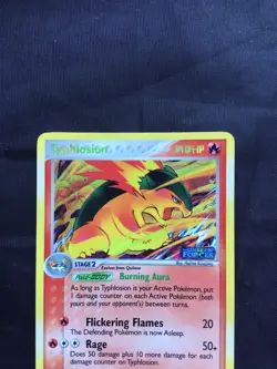 Pokemon Cards: EX Unseen Forces Reverse Holo: Typhlosion 17/115 - Image 2