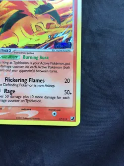 Pokemon Cards: EX Unseen Forces Reverse Holo: Typhlosion 17/115 - Image 5