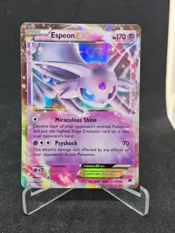 Pokemon Card Espeon EX 52/122 XY-BREAKpoint Ultra Rare - Image 1