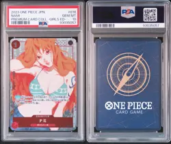 One Piece CCG Nami OP01-016 R PSA 10 Japanese Premium Card Coll. Girls Edition - Image 3
