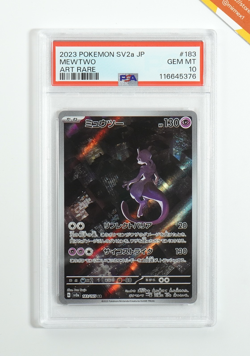Pokemon PSA 10 Mewtwo #183 SV2a Card 151 Art Rare 2023 Japanese - Image 1