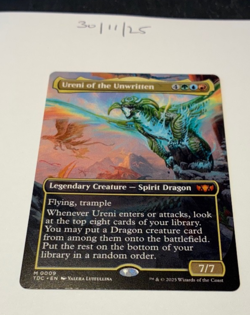 Magic the Gathering MTG Ureni of the Unwritten x1 B'less Card NM/M Dragonstorm - Image 1