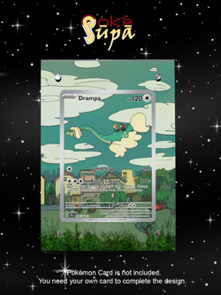 Drampa 184/162 - Pokemon Temporal Forces - Magnetic Card Case+Artwork+Stand - Image 1