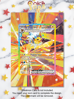 Jolteon Ex 153/131 -Pokemon Prismatic Evolution-Magnetic Card Case+Artwork+Stand - Image 1