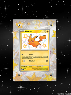 Pikachu 131/091 - Pokemon Paldean Fates - Magnetic Card Case + Artwork + Stand - Image 1