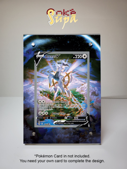 Arceus V 166/172 - Pokemon BrilliantStars -Magnetic Card Case + Artwork + Stand - Image 1