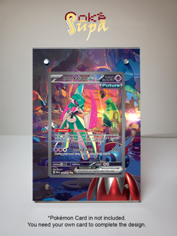 Iron Valiant Ex 249/182- Pokemon Paradox Rift -Magnetic Card Case+Artwork+Stand - Image 1
