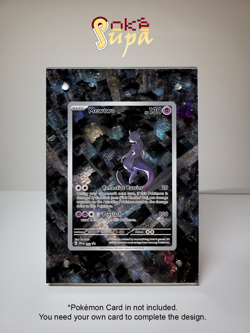 Mewtwo Promo 052 - Pokemon 151 - Magnetic Card Case + Artwork + Stand - Image 1