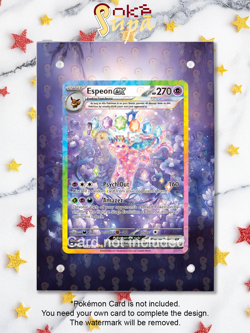 Espeon Ex 155/131 -Pokemon Prismatic Evolution-Magnetic Card Case+Artwork+Stand - Image 1