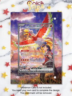 Ho-oh Ex 230/182 -Pokemon Destined Rivals - Magnetic Card Case+Artwork+Stand - Image 1