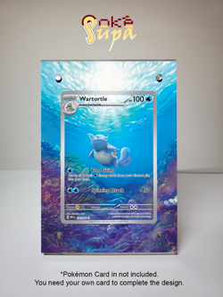 Wartortle 171/165 - Pokemon 151 - Magnetic Card Case + Artwork + Stand - Image 1