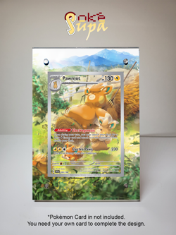 Pawmot 209/198 - Pokemon S&V - Magnetic Card Case + Artwork + Stand - Image 1