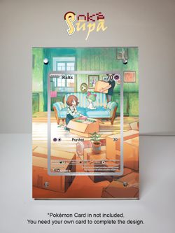 Ralts 211/198 - Pokemon S&V - Magnetic Card Case + Artwork + Stand - Image 1